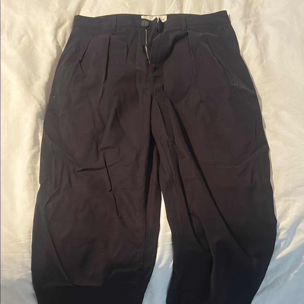 Mara Hoffman Black Pleated Pants